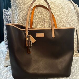 Coach Brown Leather Tote Bag